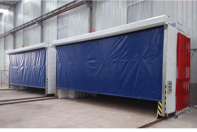 Retractable Telescopic Folding Track Inflatable Waterproof Spray Paint Booth