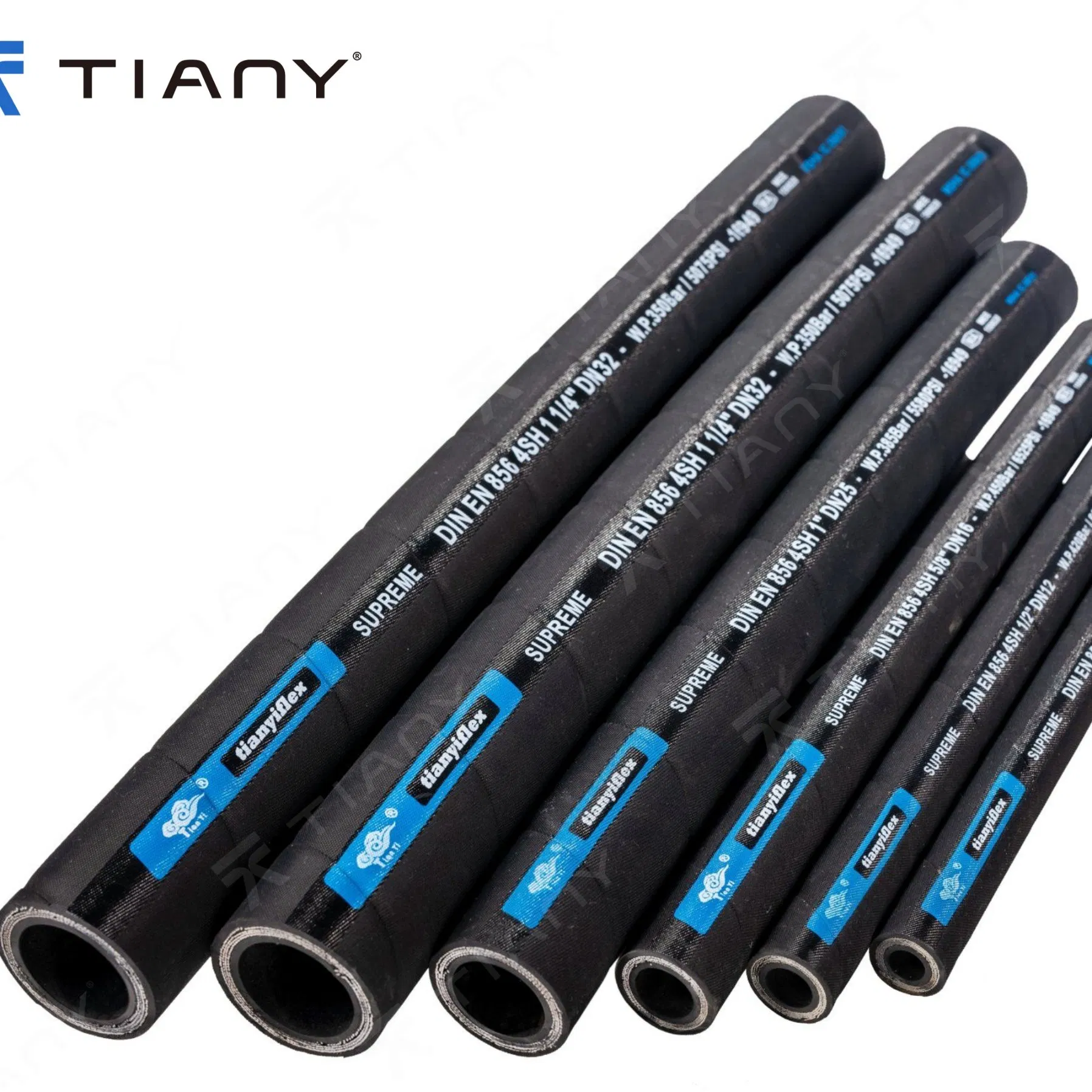 High Flexibility Single Fiber Braided Rubber Air Hose Industrial Air Water Hose