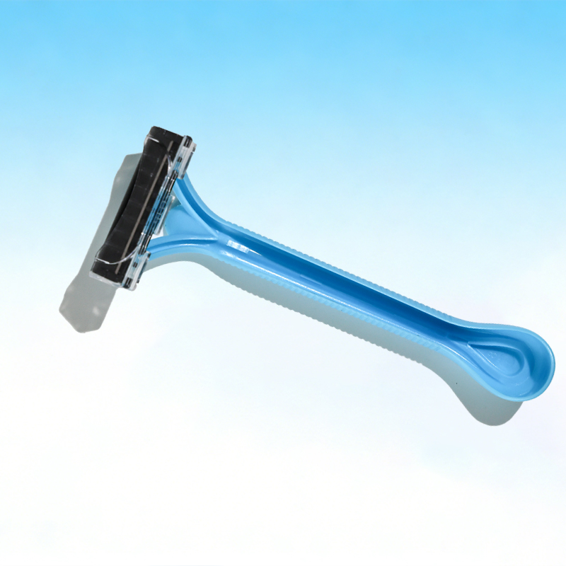 Manual Disposable Razor Blue Ergonomic Grip Hotel Supply