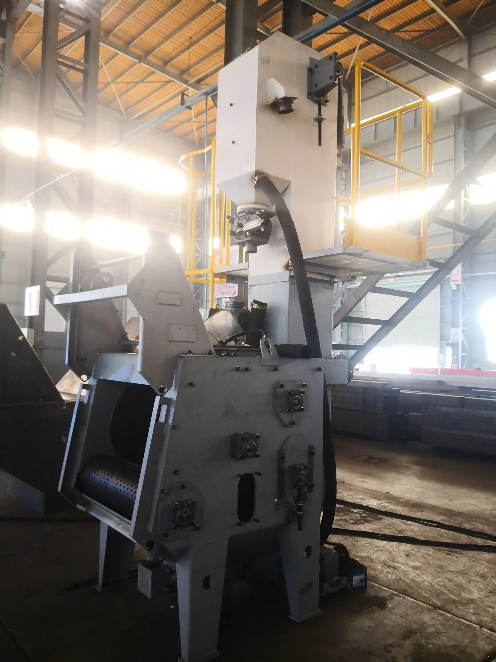 Taa Brand Shot Peening Machines Rubber Tumble Type Conveyor Belt Shot Blasting Machine