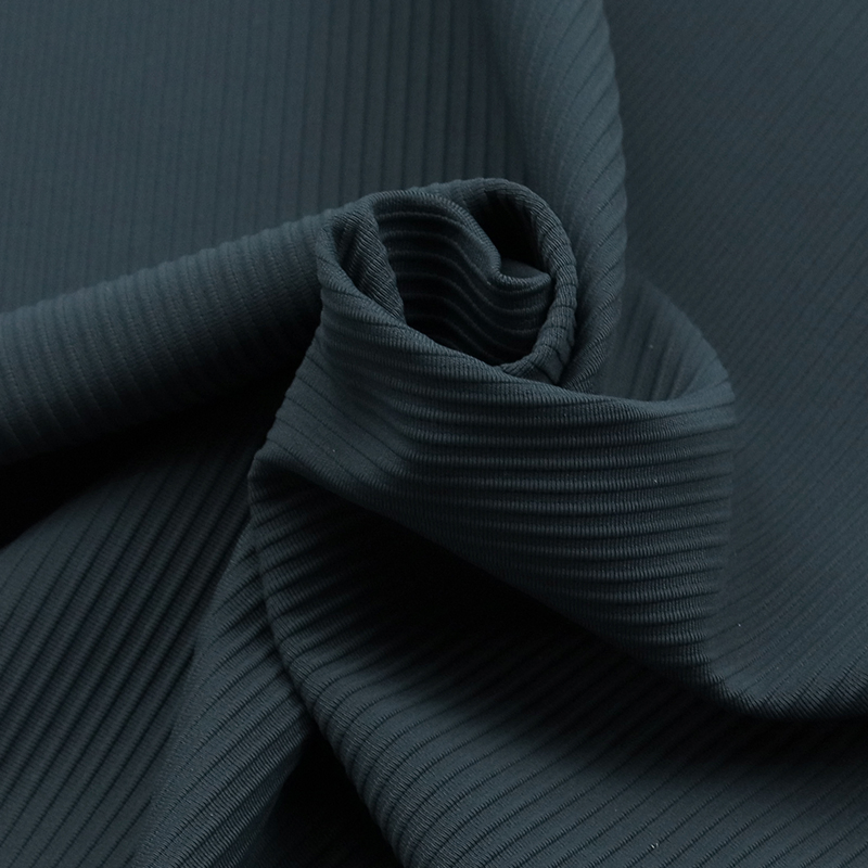 Ribbed Quick-Dry Sportswear Nylon Fabric for Soft Comfortable Feel