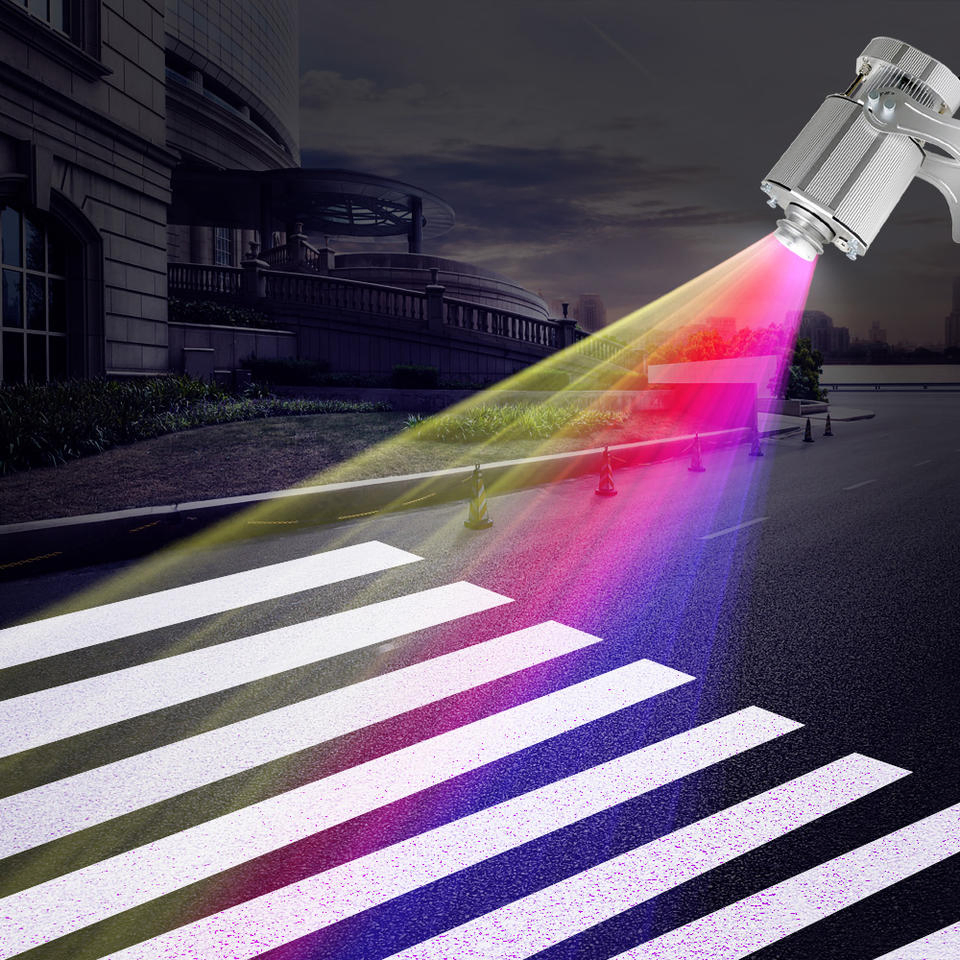 200W IP65 HD Cross Road LED Gobo Projector Outdoor