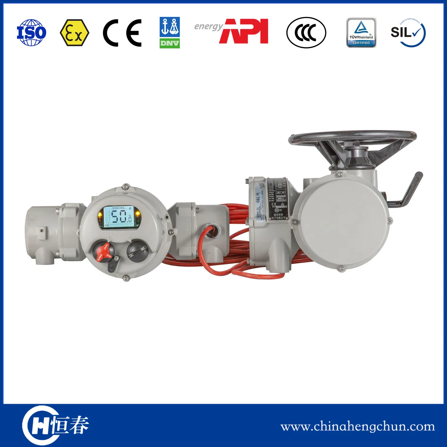 Intelligent Multi Turn Split Type Electric Actuator for Power Plant/ IP68/Bt4/CT4