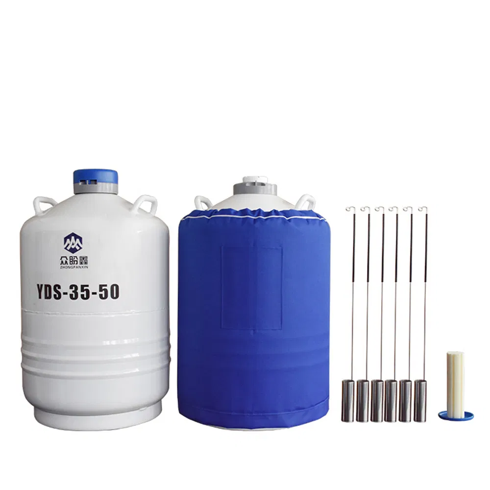 Yds-35 35L 50mm 80mm 125mm 210mm Cryogenic Liquid Nitrogen Tank Container Double Layer Canister Keep Biological Activity Cryogenic Storage LNG ISO Tank Price