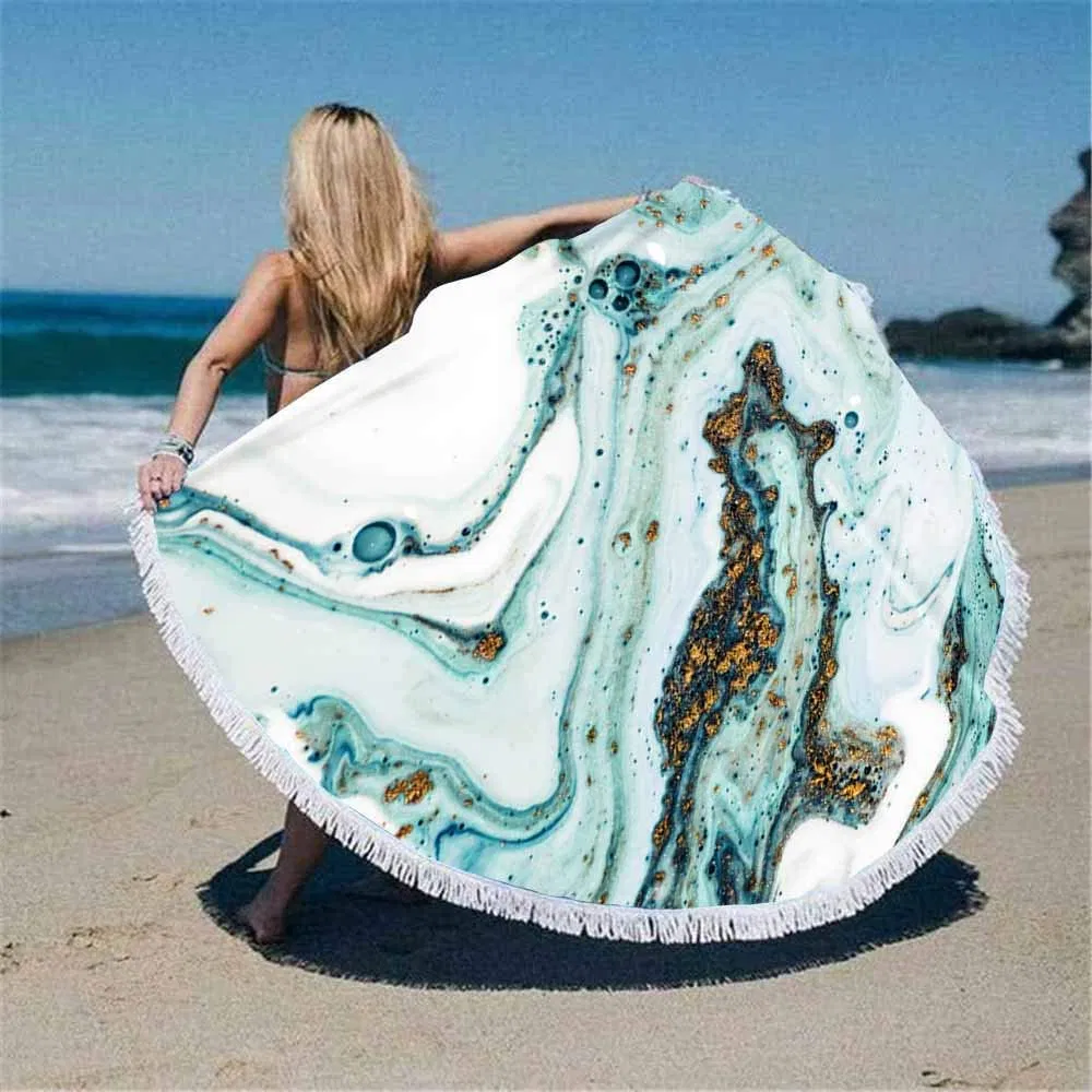 Made in China Multi-Purpose Large Circle Mandala Custom Toallas De Playa Round Beach Towel