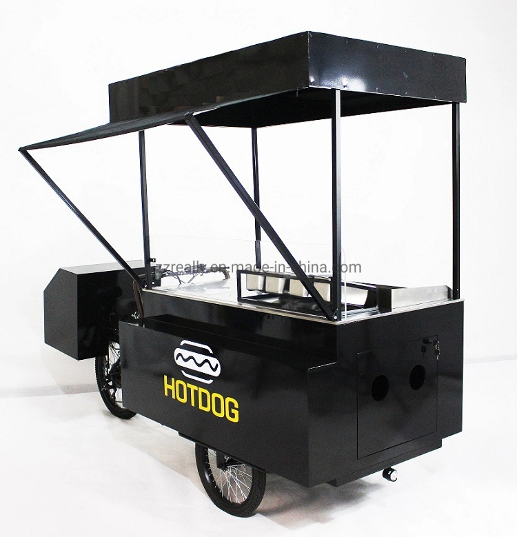 Pedal and Electric Hot Dog Bike Street Vending Ice Cream Coffee Cart
