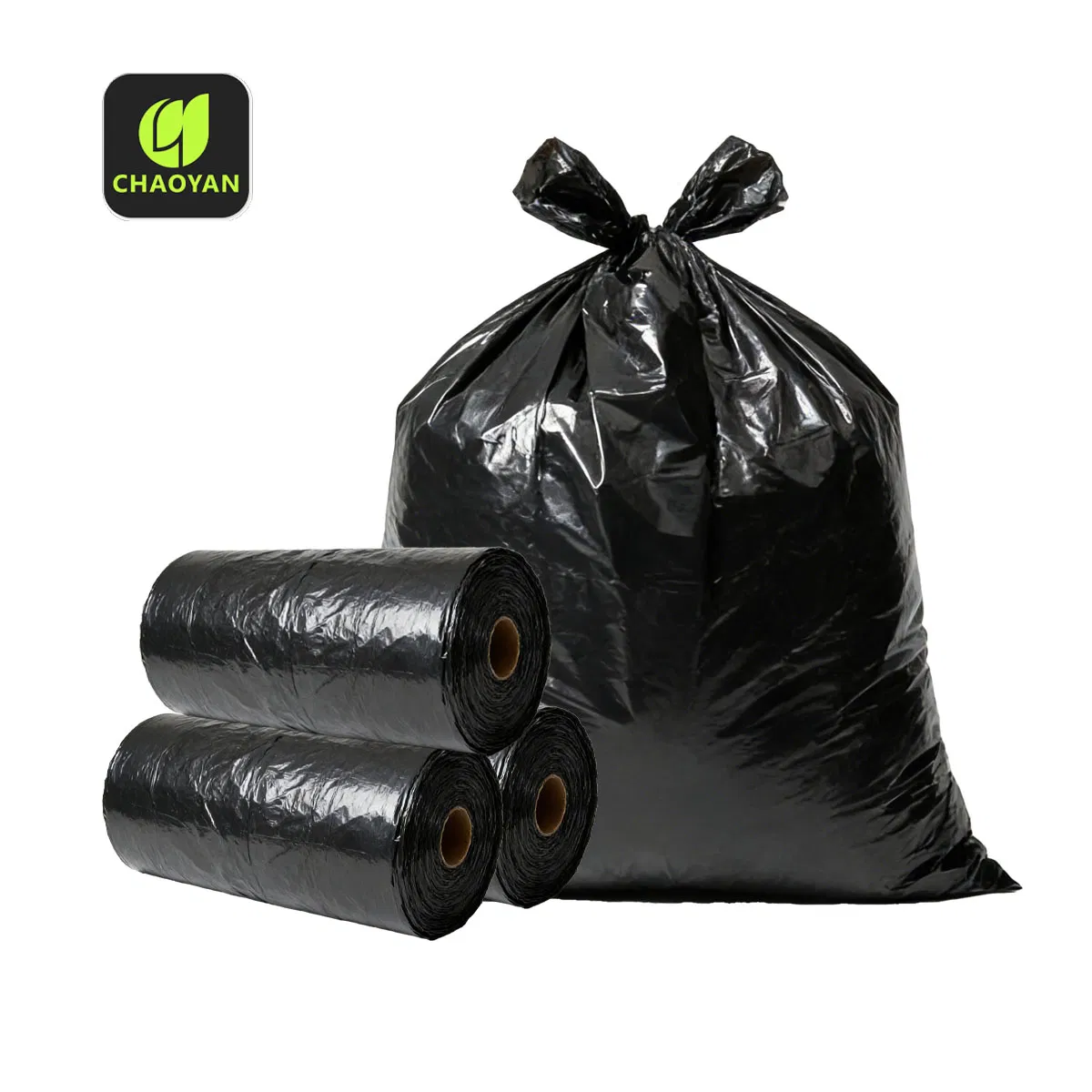 Factory Direct Sale Customizable Large 13 Gallon Biodegradable & Black Garbage Plastic Bags for Tall Kitchen Wastebasket