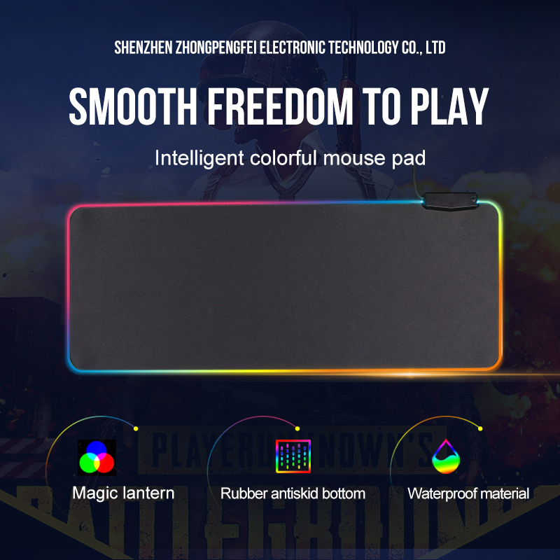 4USB Super Large Luminous Mouse Pad Soft Game Pad Can Be Inserted Into Mouse U Disk