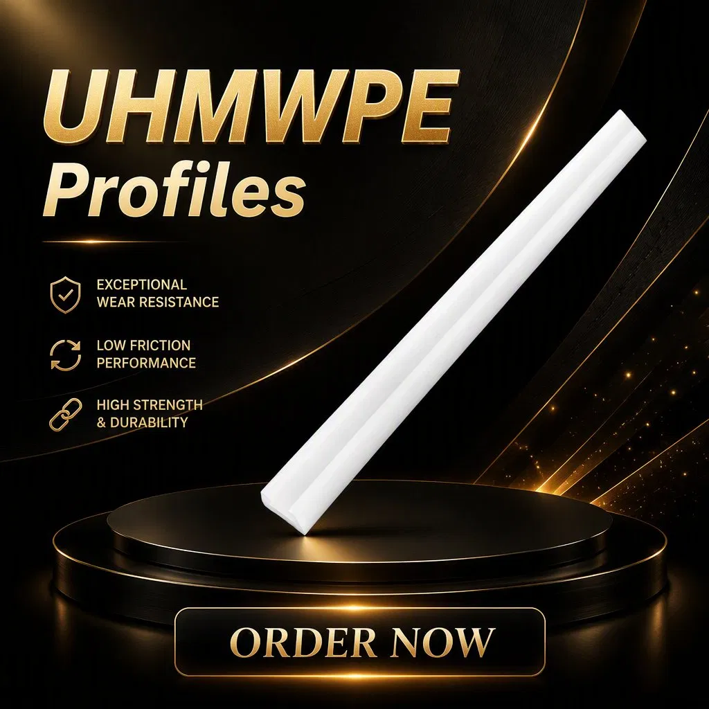 Precision Engineered UHMWPE HDPE Upe Wear-Resistant Friction Bar Uhmwp Part Plastic Plastic Wear Channel Polymer Profile