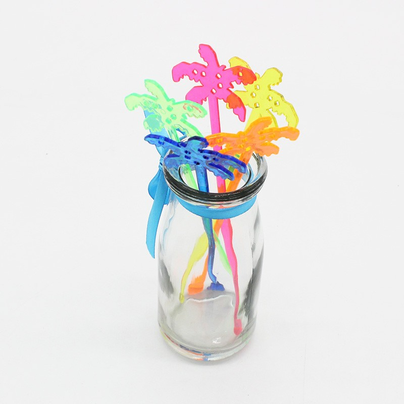 Colorful Star-Shaped Disposable Swizzle Sticks for Coffee Lovers