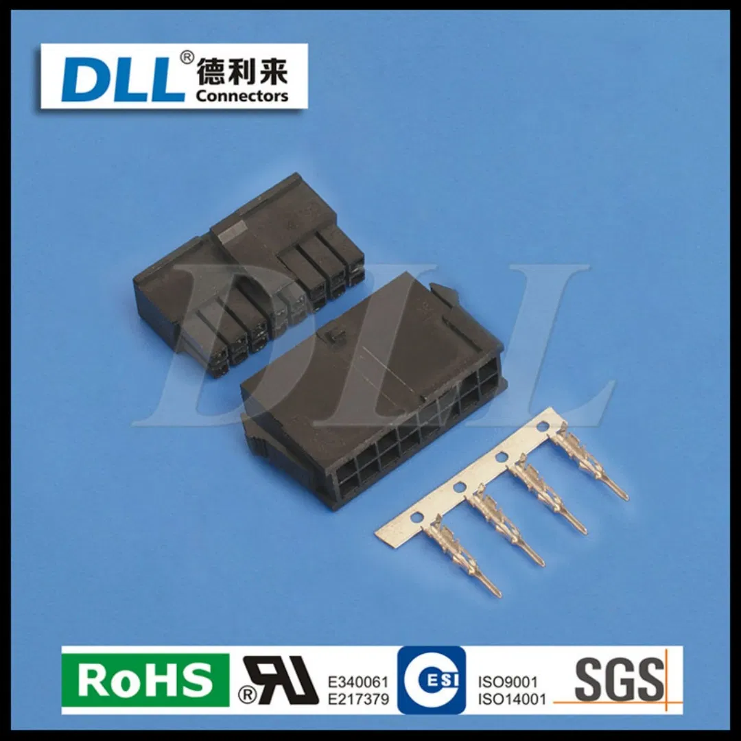 3.0mm Pitch Male Female Electrical Wire to Board Connector for Circuit Assembly