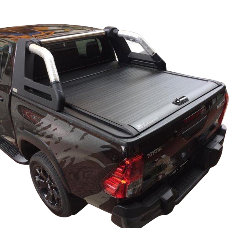 Zolionwil Accessories Heavy Duty Pickup Truck Bed Cover Roll Manual Roller Lid Cover for Toyota Hilux Vigo Revo