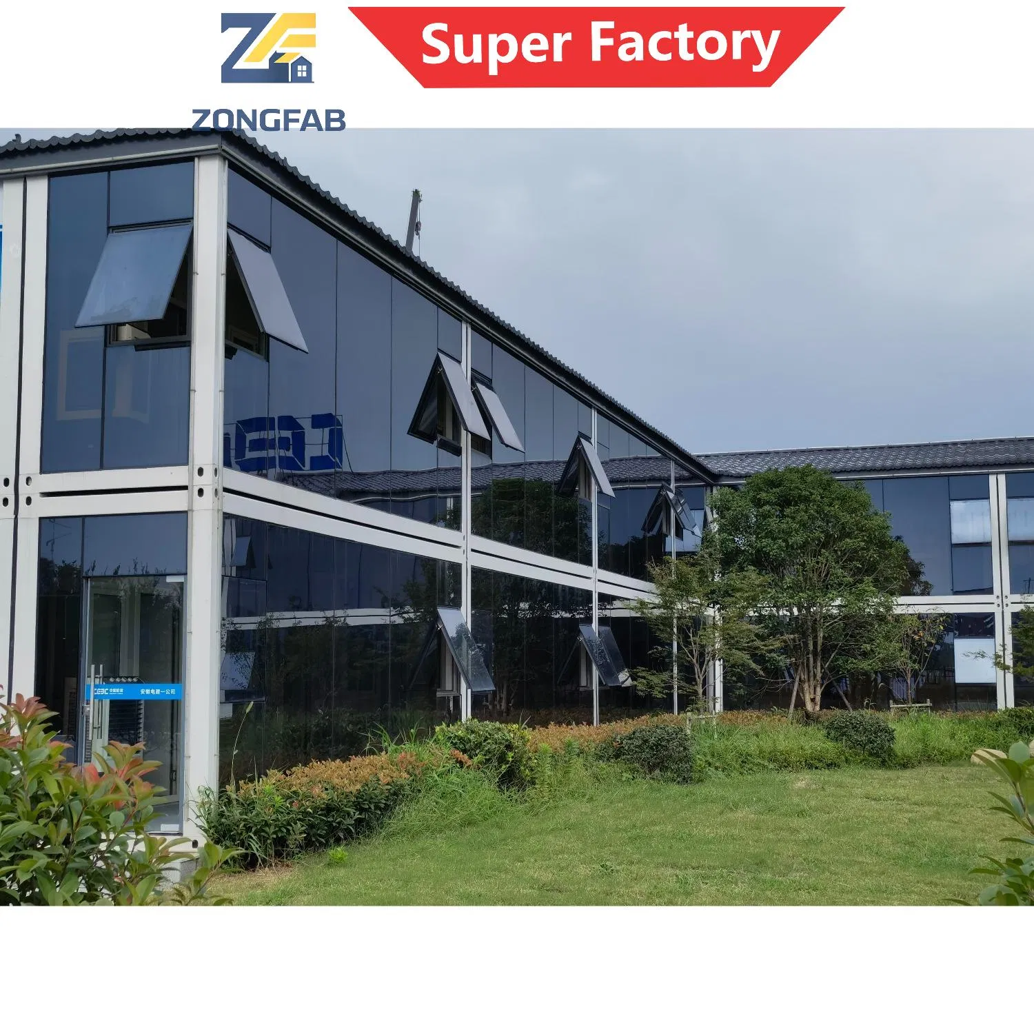 Waterproof Fireproof Modern Commerical Permanant Office Detachable Assembly Prefab Prefabricated Container Building Housing