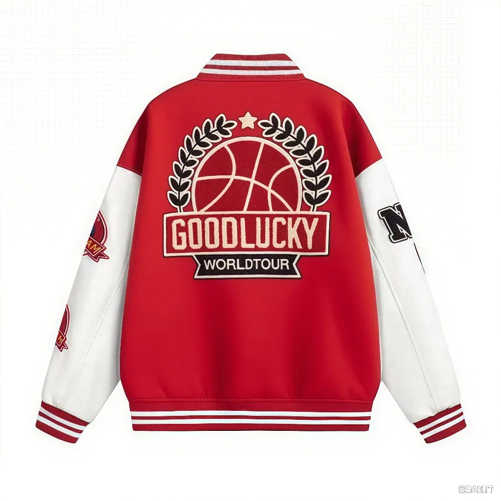 Patch Designs Add Unique Personalized Style Sports Bomber Jacket