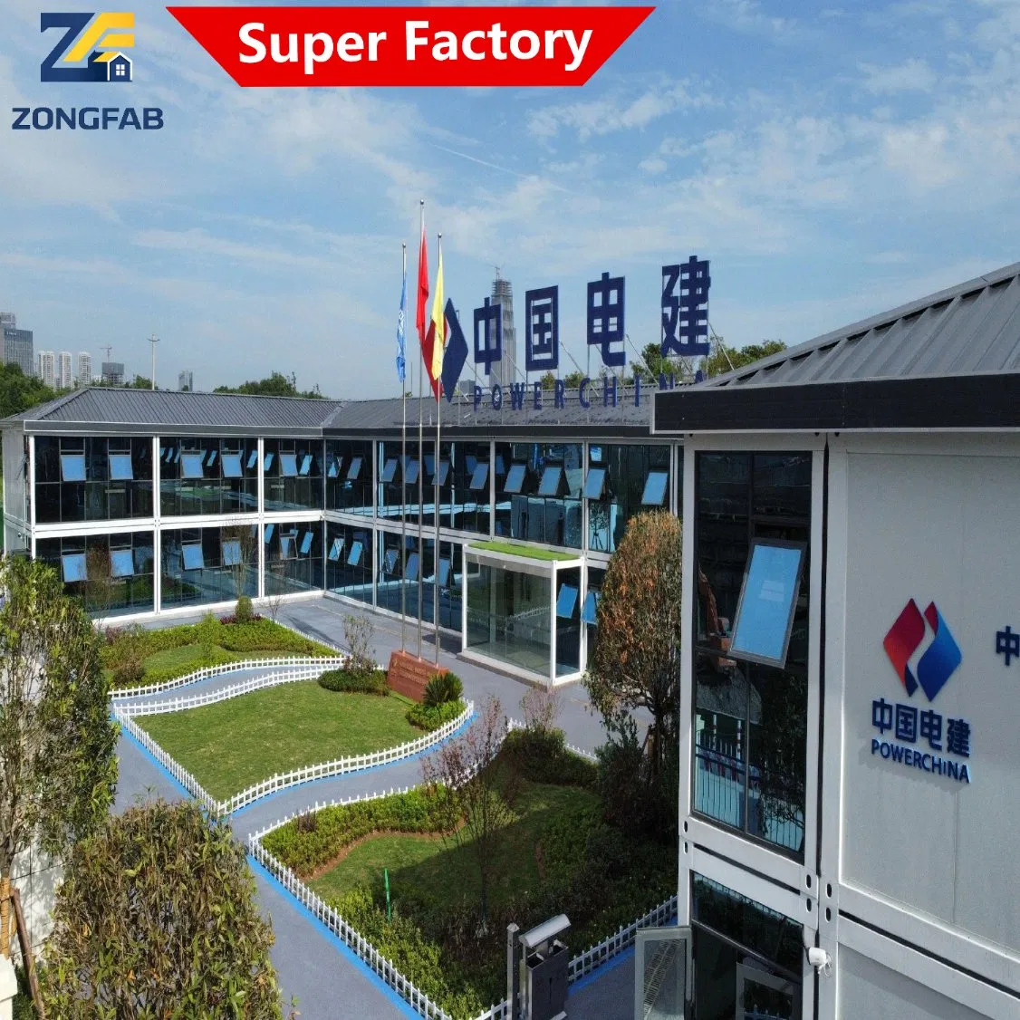 CE ISO Certificate Modern Commerical Permanant Construction Office Detachable Assembly Prefab Prefabricated Container Building Housing