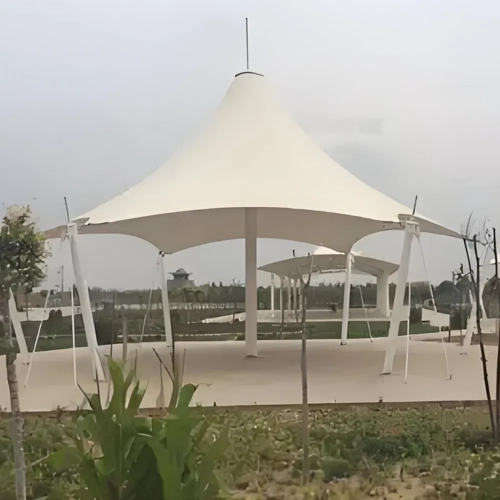 Recyclable Eco-Friendly Membrane Structure Landscape Shelter Green Building