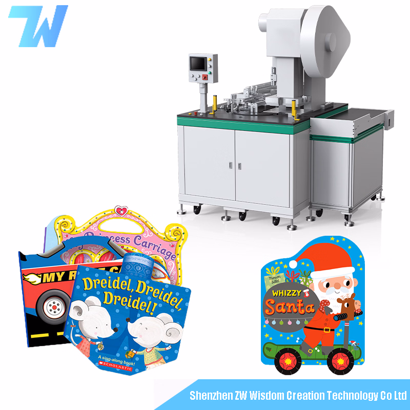 Automatic Children Board Book Die Cut Saddle Stitch Books Exercise Book Making Notebook Cutting Machine