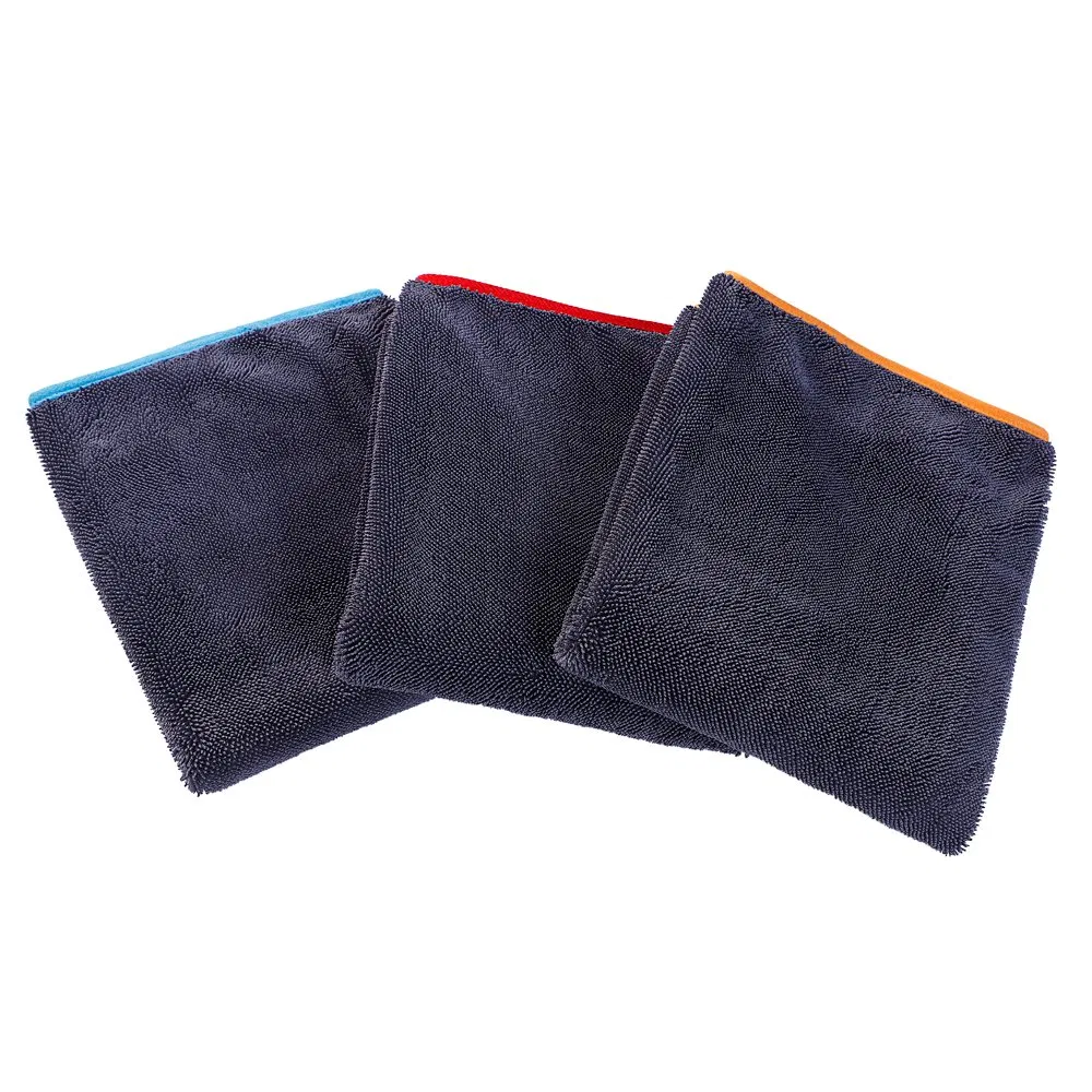High Quality 1200GSM Absorbent Microfiber Twisted Loop Pile Car Wash Towel Car Care Drying for Auto Detailing Cleaning