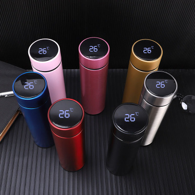 Fashionable Stainless Steel Thermos Cup Temperature Display Water Cup