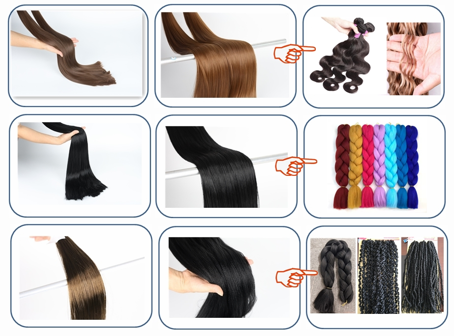 Factory Direct Sale High Quality Synthetic Fiber Hair Wig Making Fiber with Bottom Price