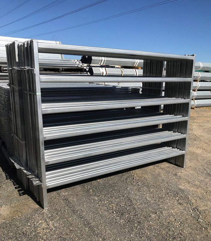 Australia Oval Rail1800X2100mm Hot-Dipped Galvanized Metal Livestock Sheep Corral Yard Fence Panels