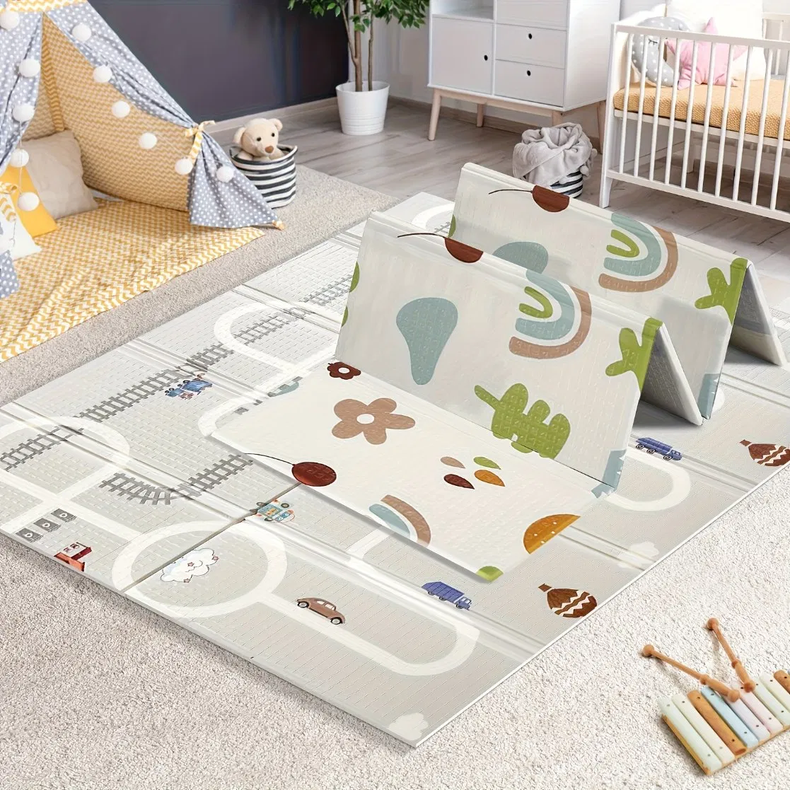 1cm Thick Baby Play Mat XPE Foam Durable Waterproof Crawling Rug