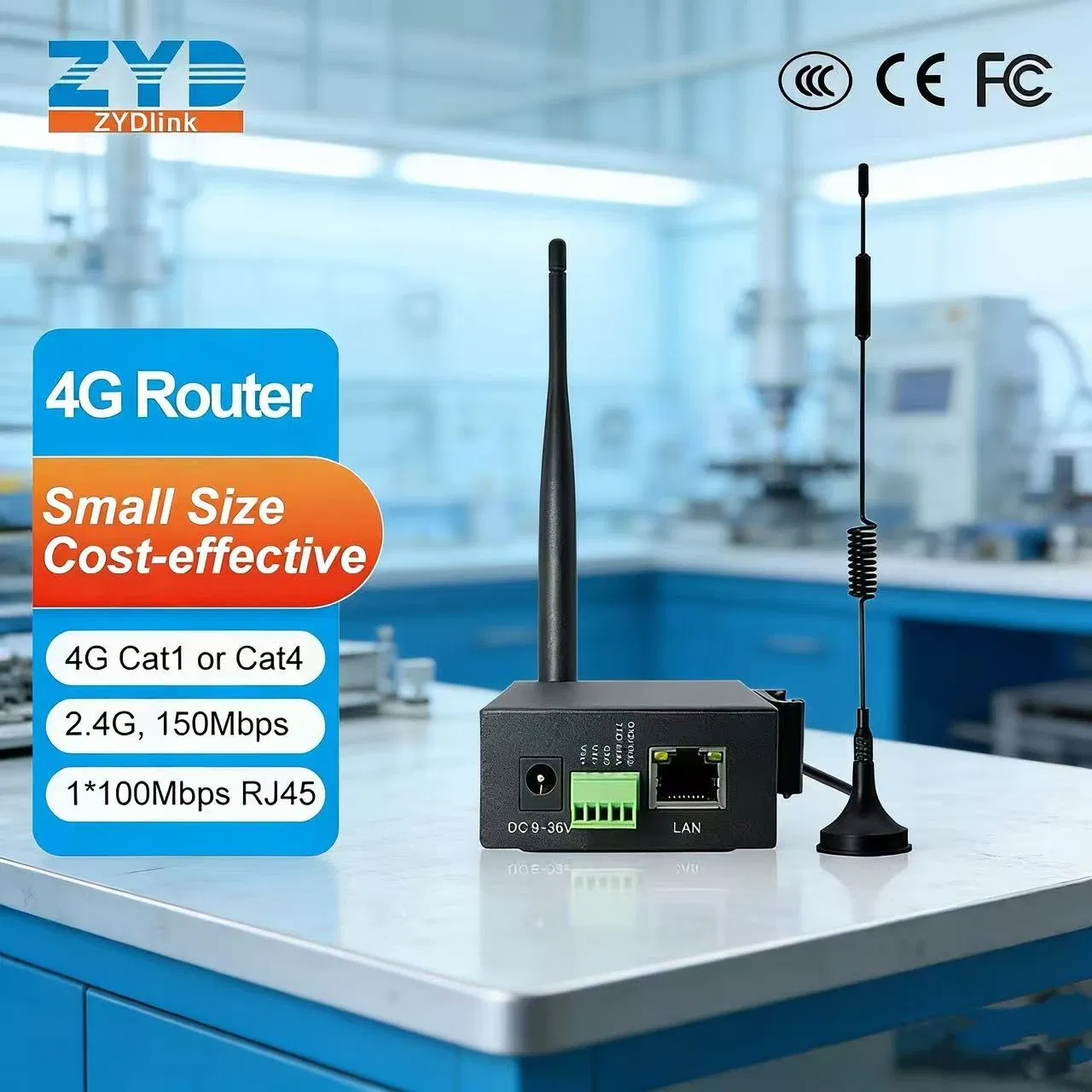 Industrial 4G LTE Router with Cloud Management and Remote Configuration