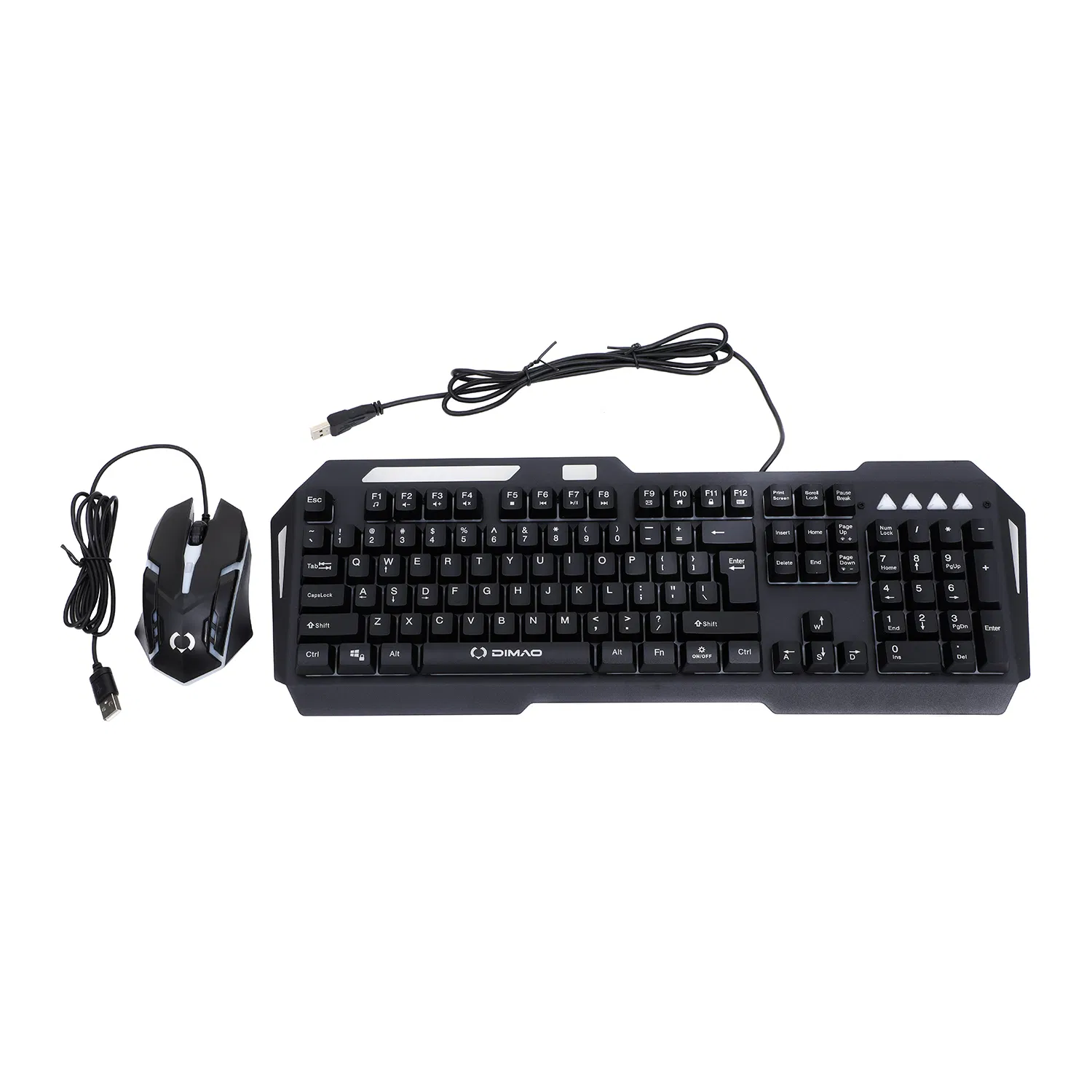 Wired Gaming Keyboard and Mouse Backlit Gaming Keyboard with Multimedia Keys Game Mouse