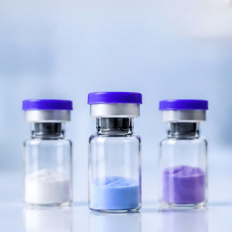 Ghk-Cu Blue Copper Peptide Freeze-Dried Vials Bulk Cosmetic Raw Material