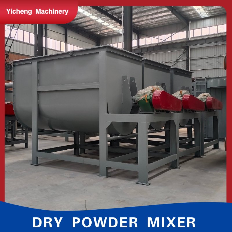 Small Dry Powder Production Line, Mixing Equipment Heavy Calcium Carbonate Powder Gypsum Mortar Mixer
