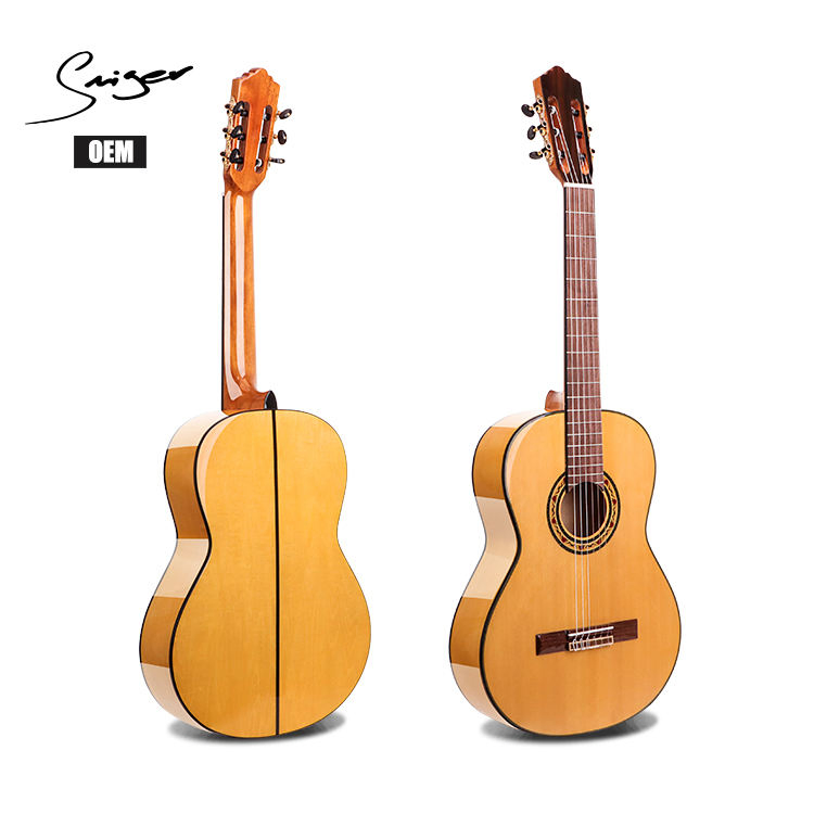 Wholesale New 39 Inch Solid Spruce Classical Guitar Flamenco Classical Guitar for Sale