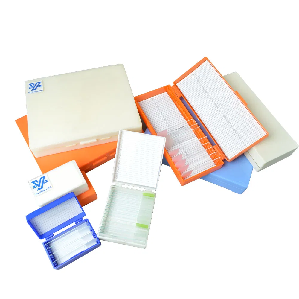 Laboratory Reusable ABS Material 50 Pieces Slides Storage Box