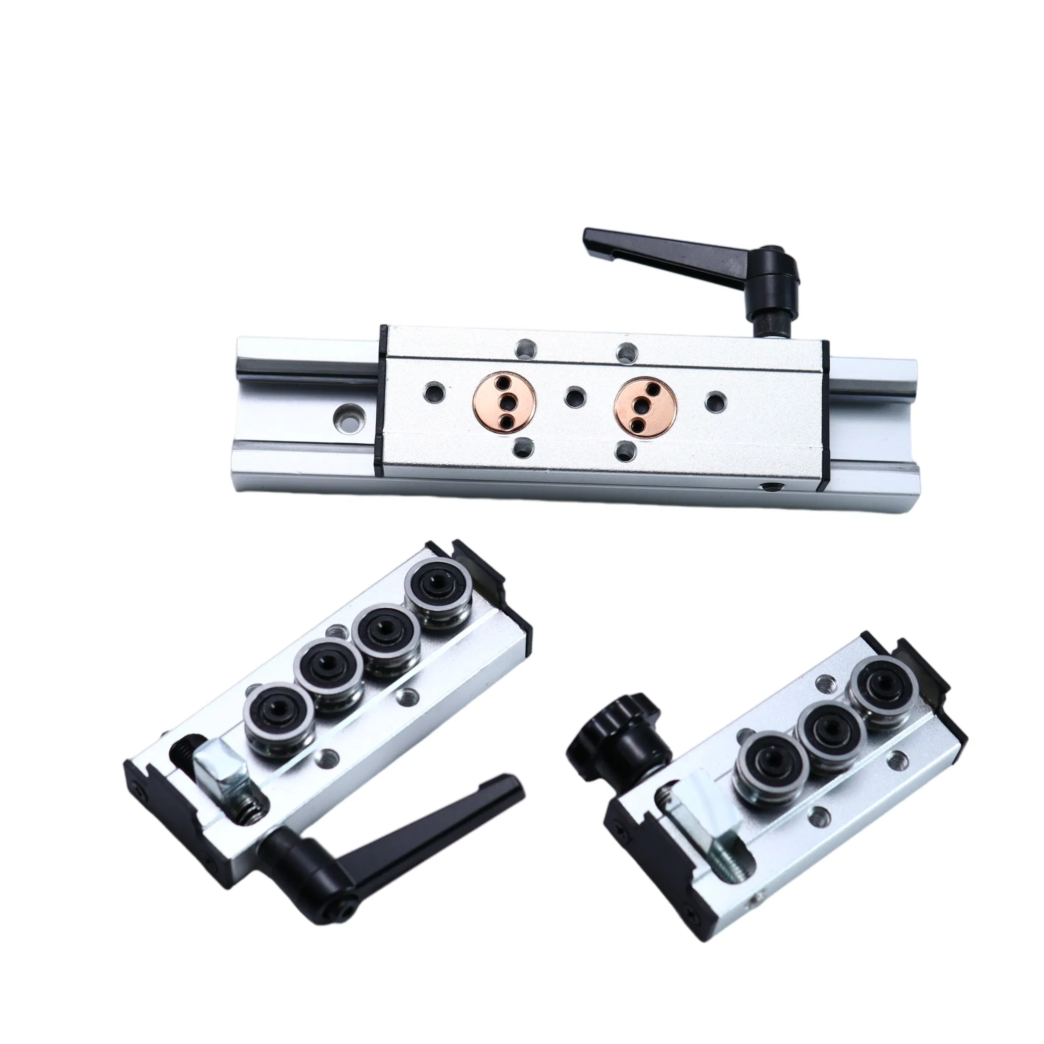 CNC Linear Guide Sgr10 Sgr15 Sgr20 Sgr25 Bearing Locking Drawer Slide Block Dual Shaft Roller Sgb 3/4/5 Wheels Block CNC Built-in Double Axis Guide Motion Rail