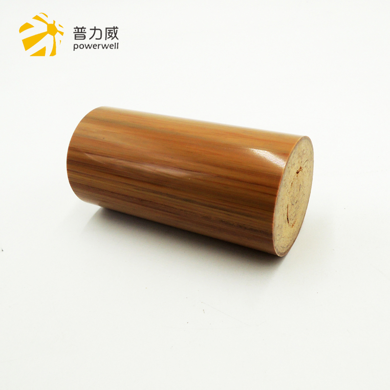 Customized Polymer PVC Saberi Wood-Grain Handrail Wood-Plastic Stair Handrail