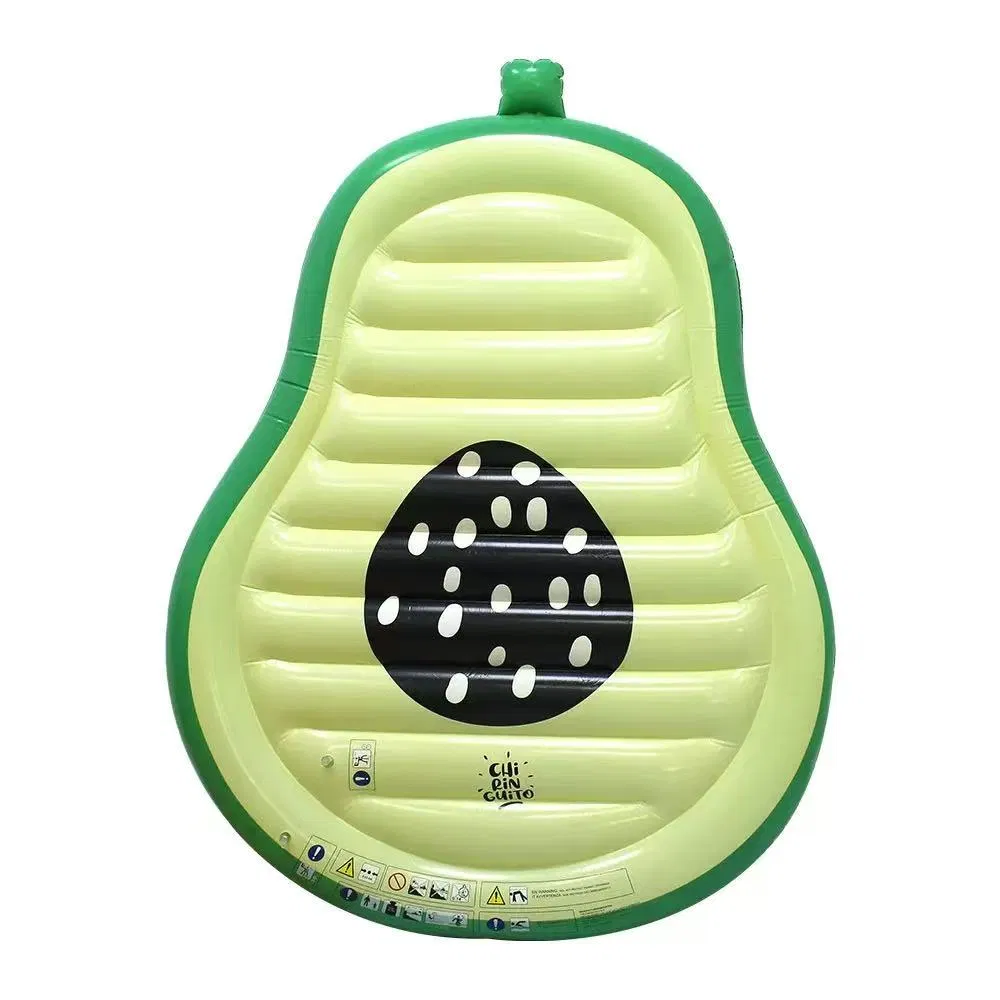 Inflatable Avocado Pool Float Lounge Chair for Swimming & Water Relaxation