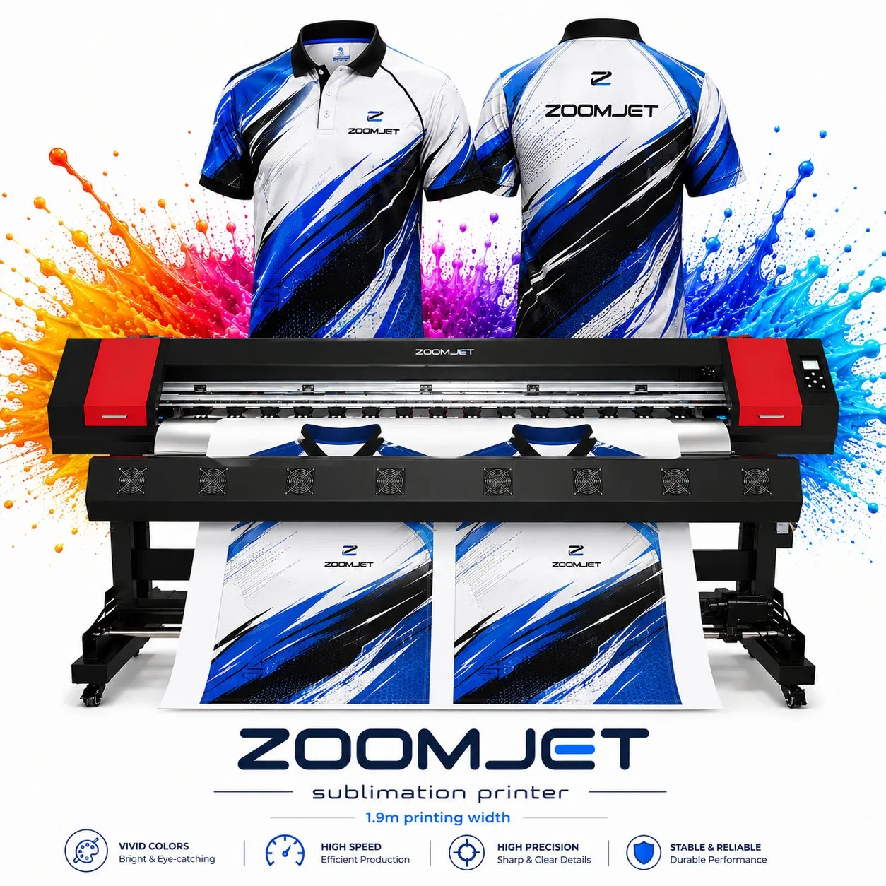 1.9m 2 Head High Speed Textile Heat Transfer Printing Machine Dye Sublimation Printer