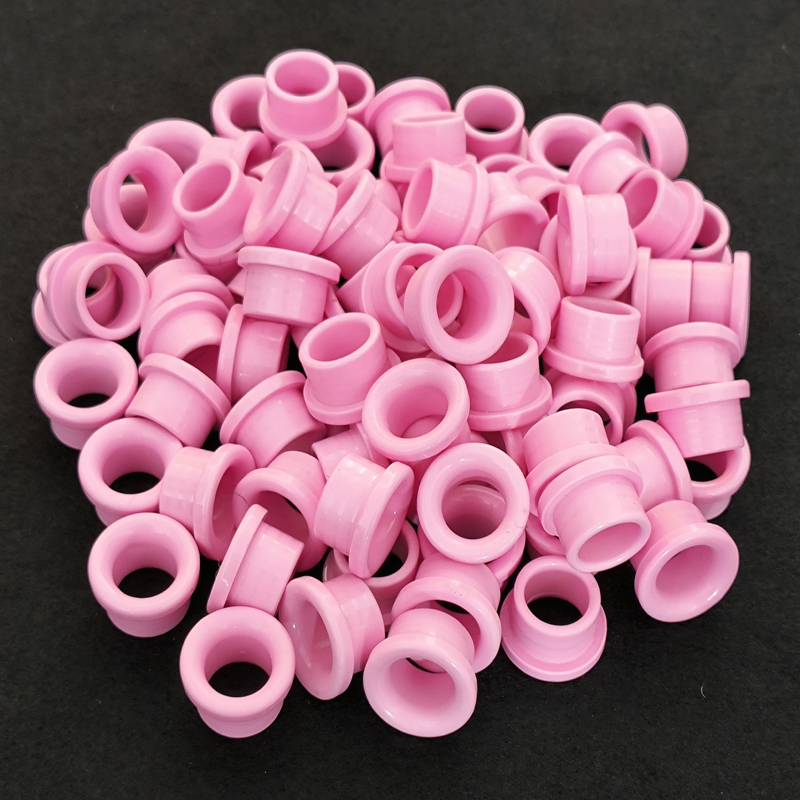 in Stock Pink Color Textile Ceramic Eyelets Wire Guide in Coiling Machine and Spinning and Weaving Machinery Industrial Ceramic
