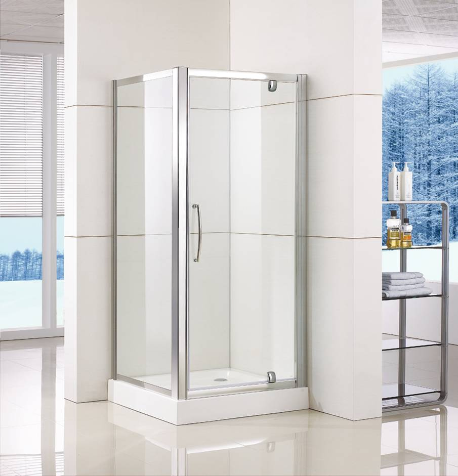 Pivot Shower Door (WS-PS090) with Double-Side Easy Clean Nano Coating