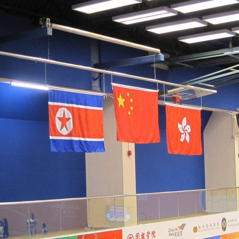 Stainless Steel Horizontal Award Flag Pole Horizontal Flag Pole Raising System for Sport Game