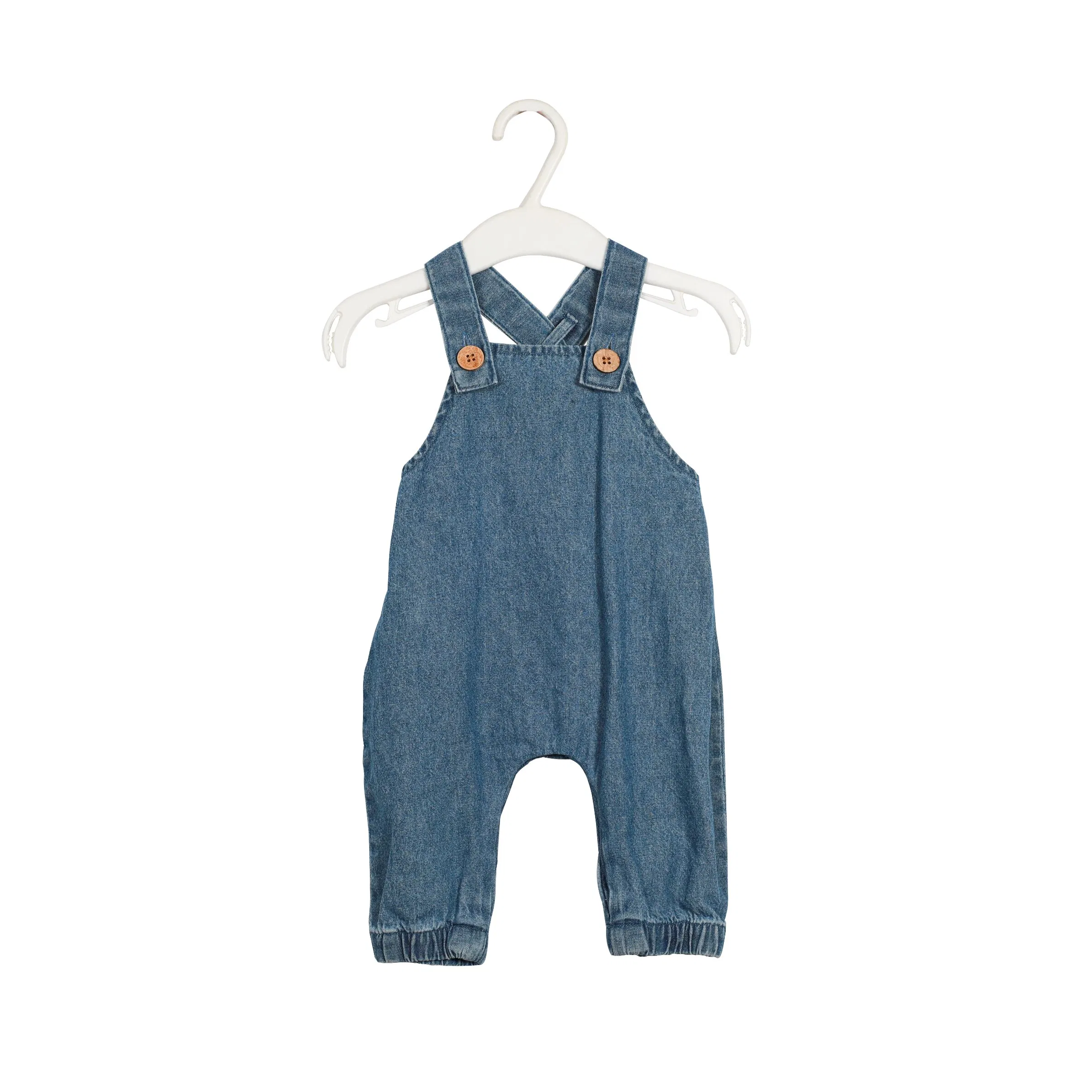Summer Trend New Fashion Popular 100% Cotton Blue Denim Overall for Boys