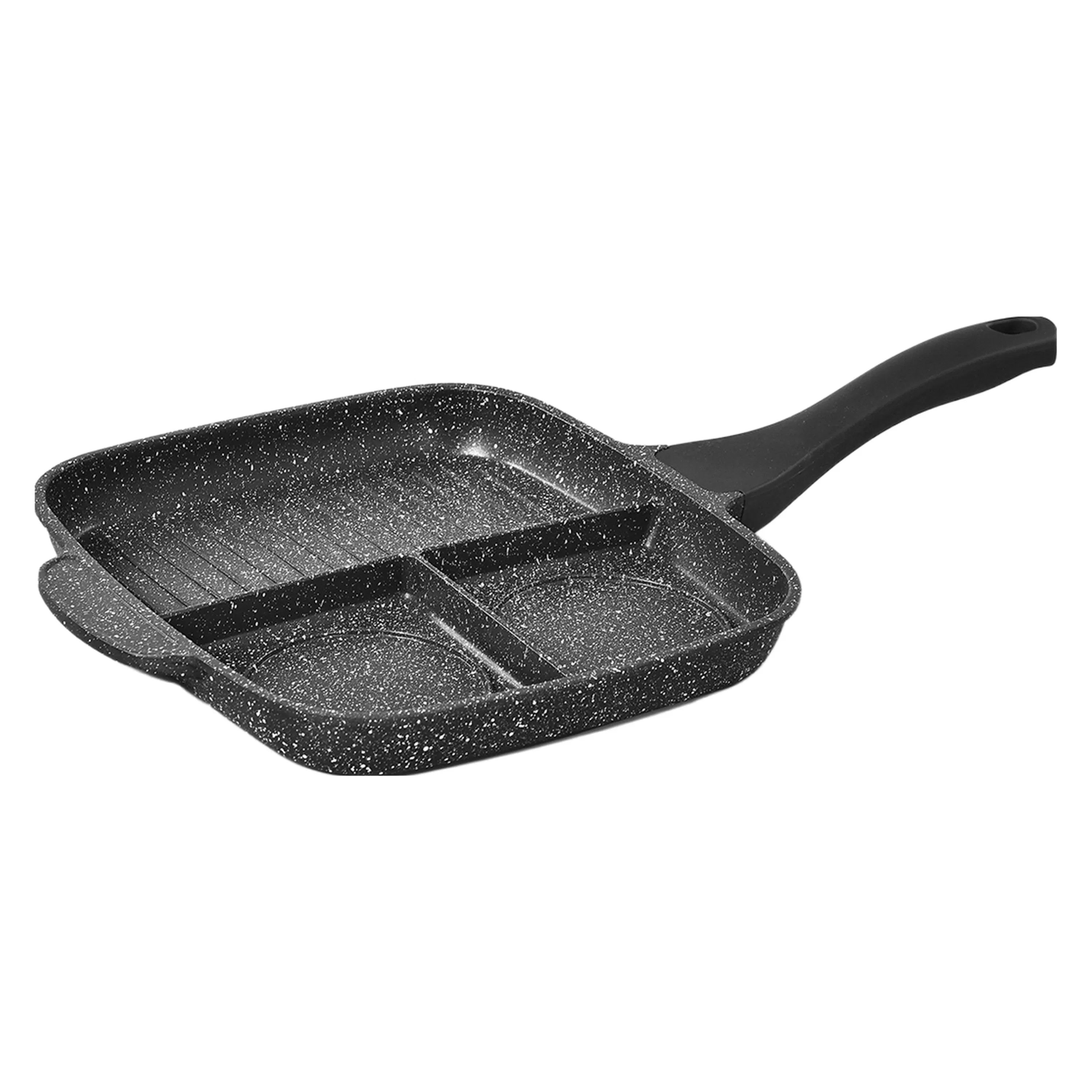 Modern Multi-Use Grill Pan BBQ Pizza Egg Frying Square Aluminium Cookware Pancake