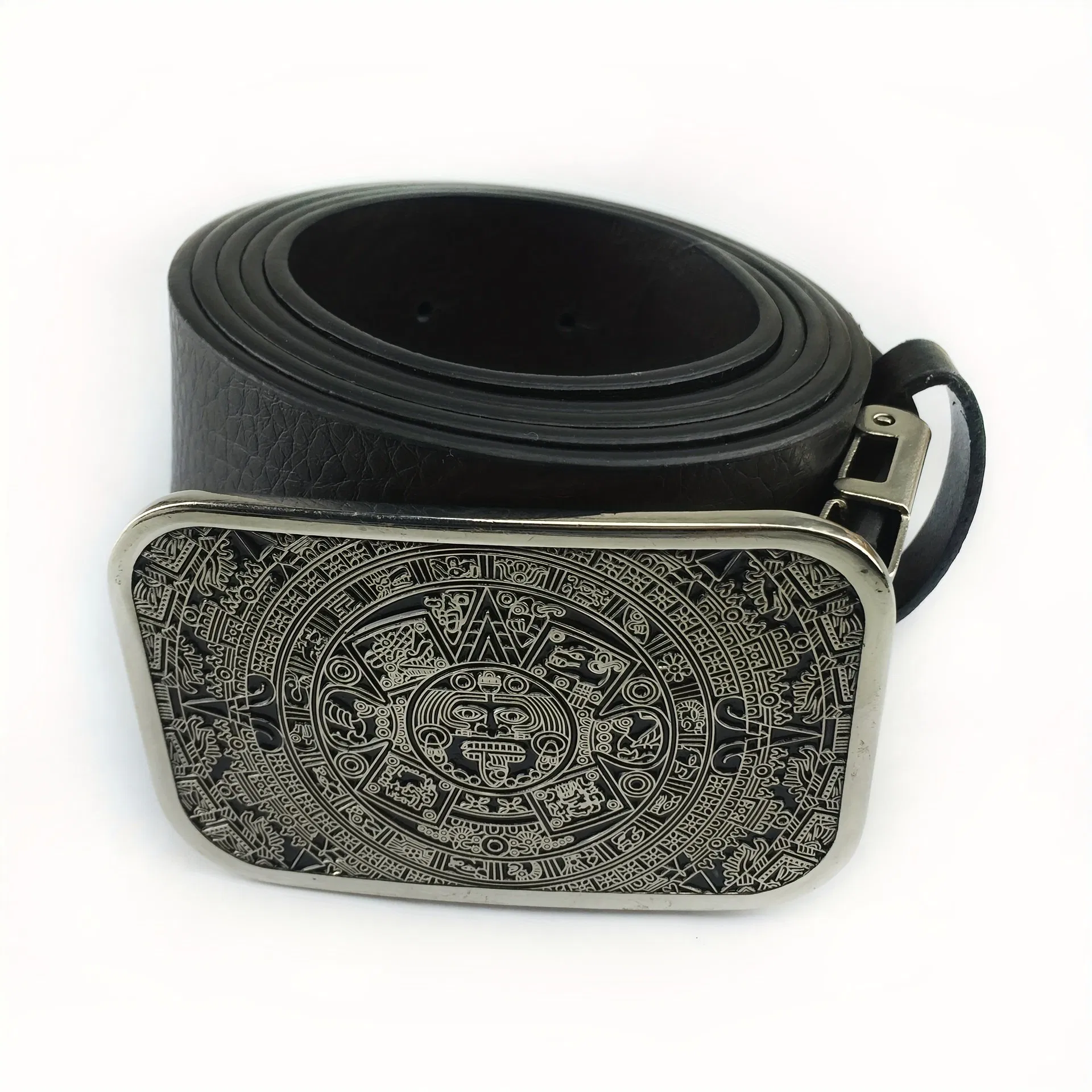 Create Your Own Design Metal Belt Buckle Custom Aztec Calendar Belt Buckle for Men