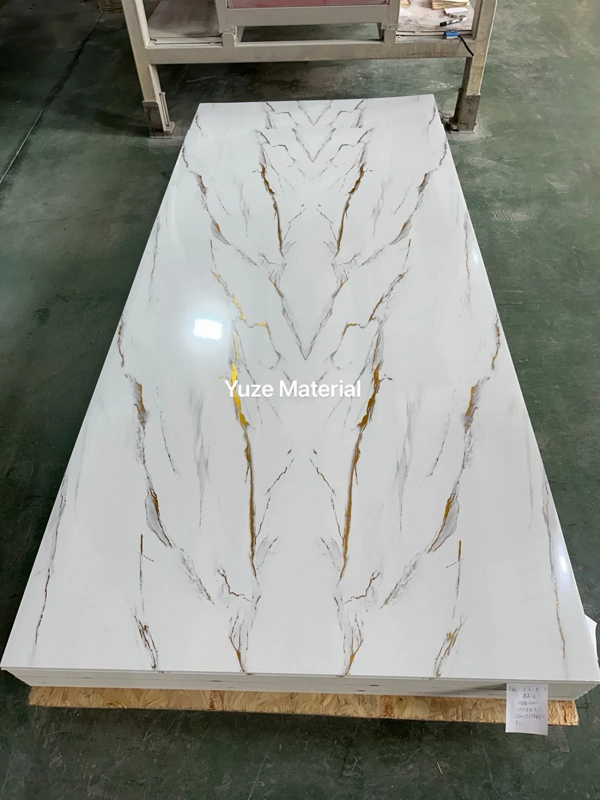 Custom-Sizable PVC Marble Board Waterproof Fireproof UV Marble Panel