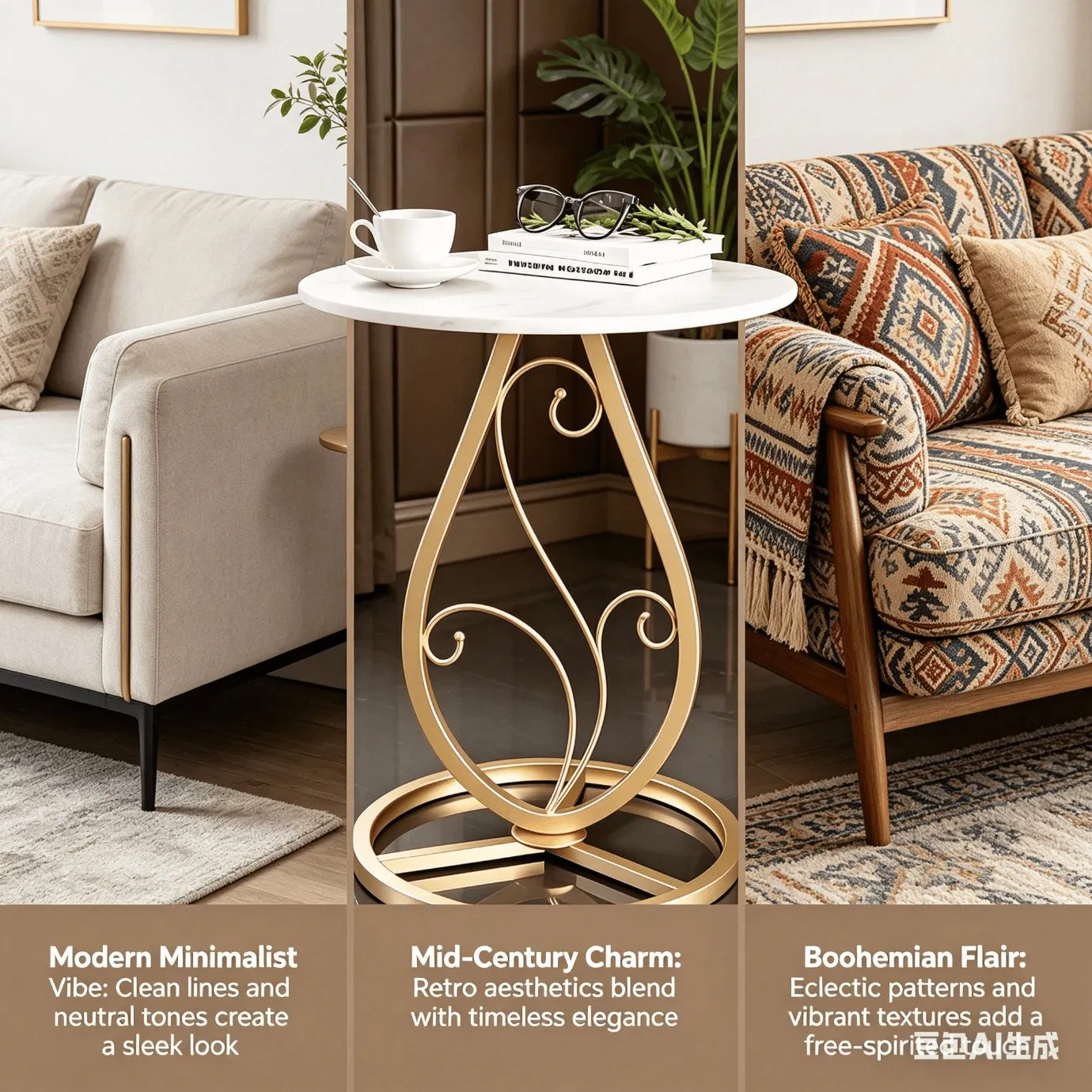 Exquisite Minimalist Modern Style Simple Design Tea Table for Family Room