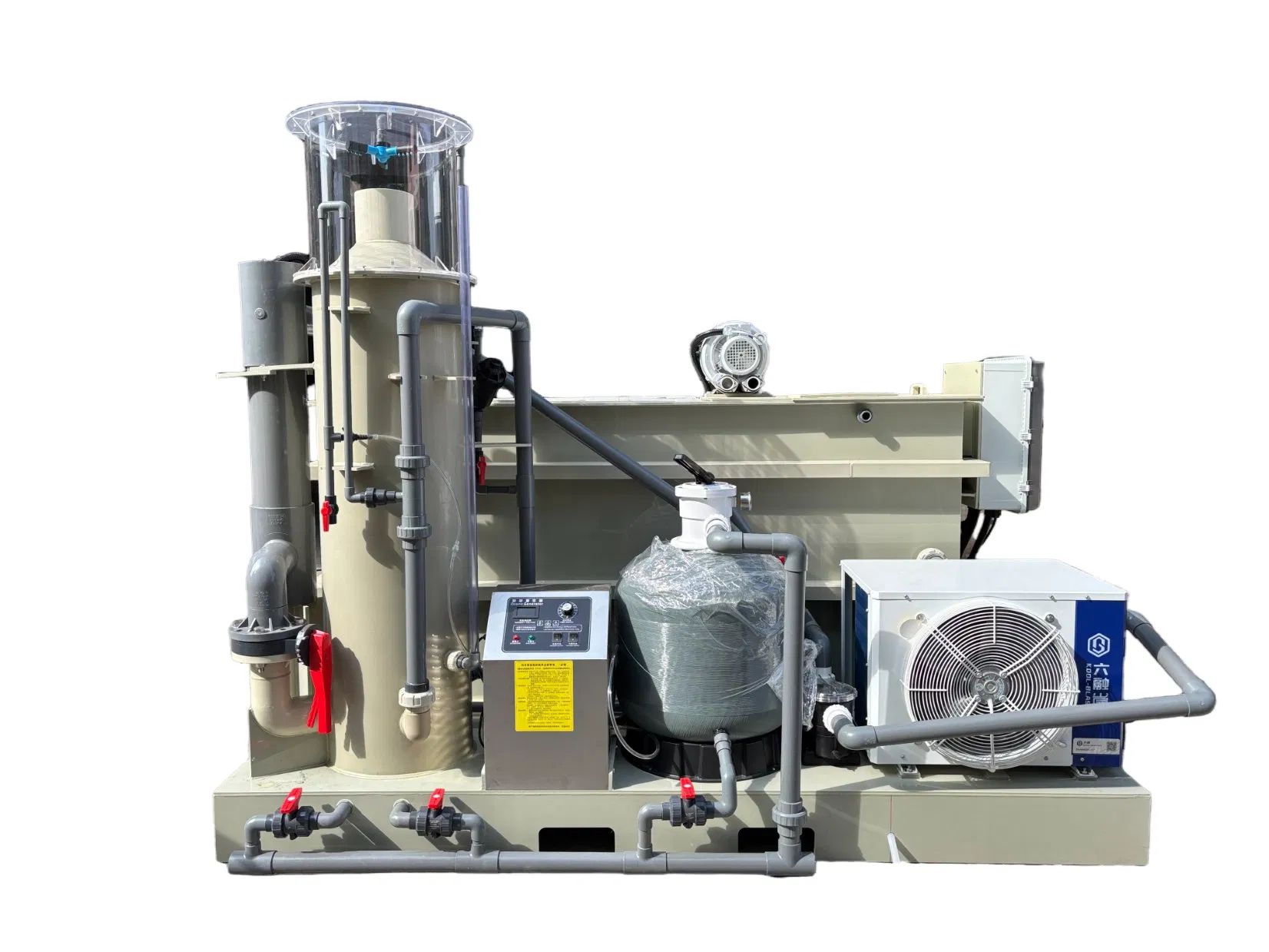 New Ras System for Live Fish Holding Customized Filter System with Heater