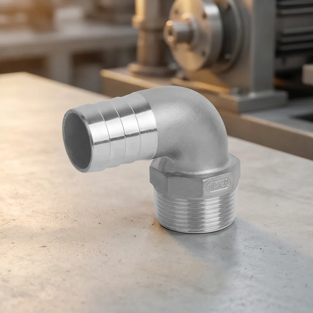 Premium Quality Stainless Steel Elbow Nipple Hose Connectors