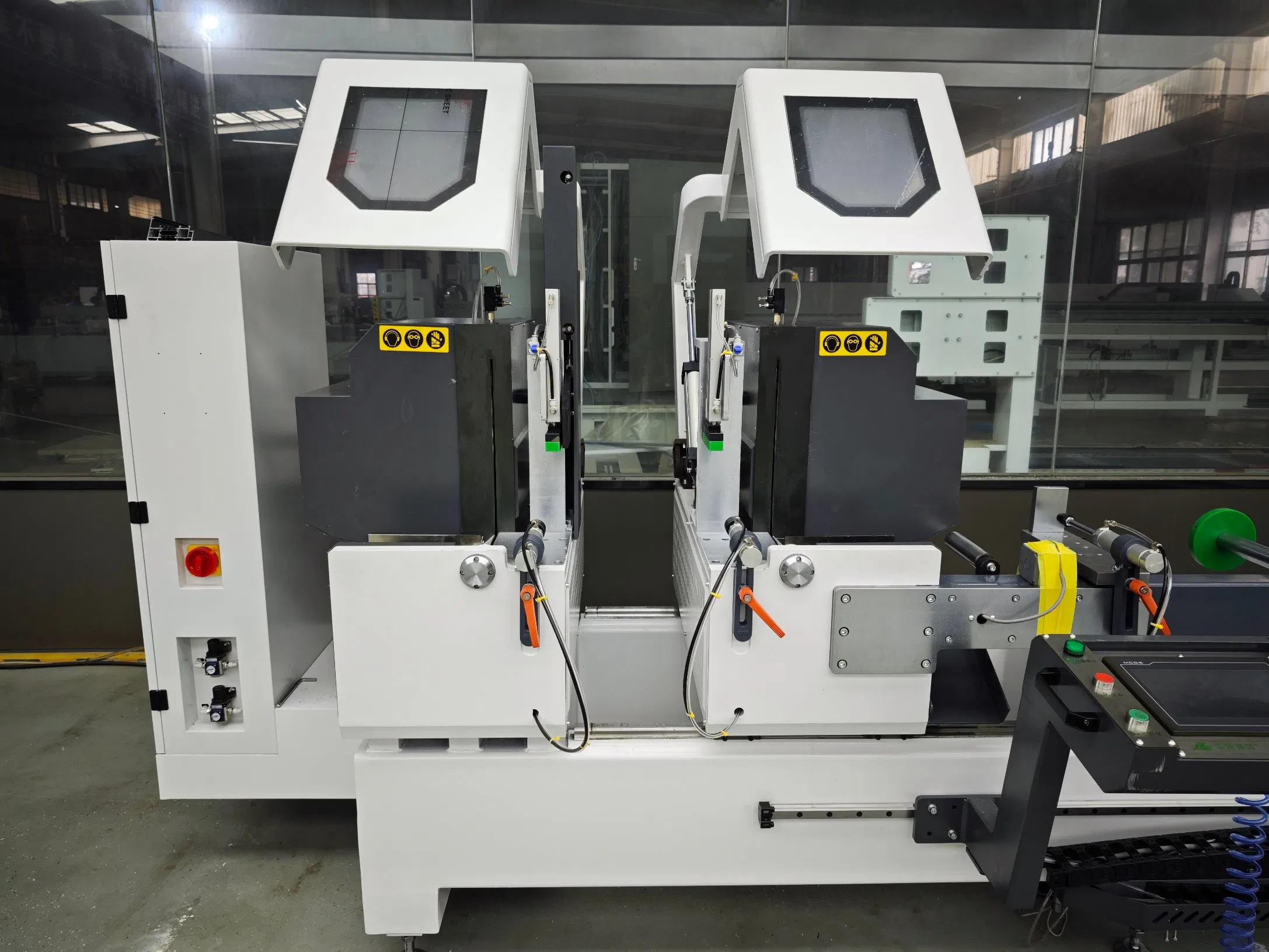 Factory Price Aluminium Profile Cutting Saw CNC Double Heads Window Door Machine