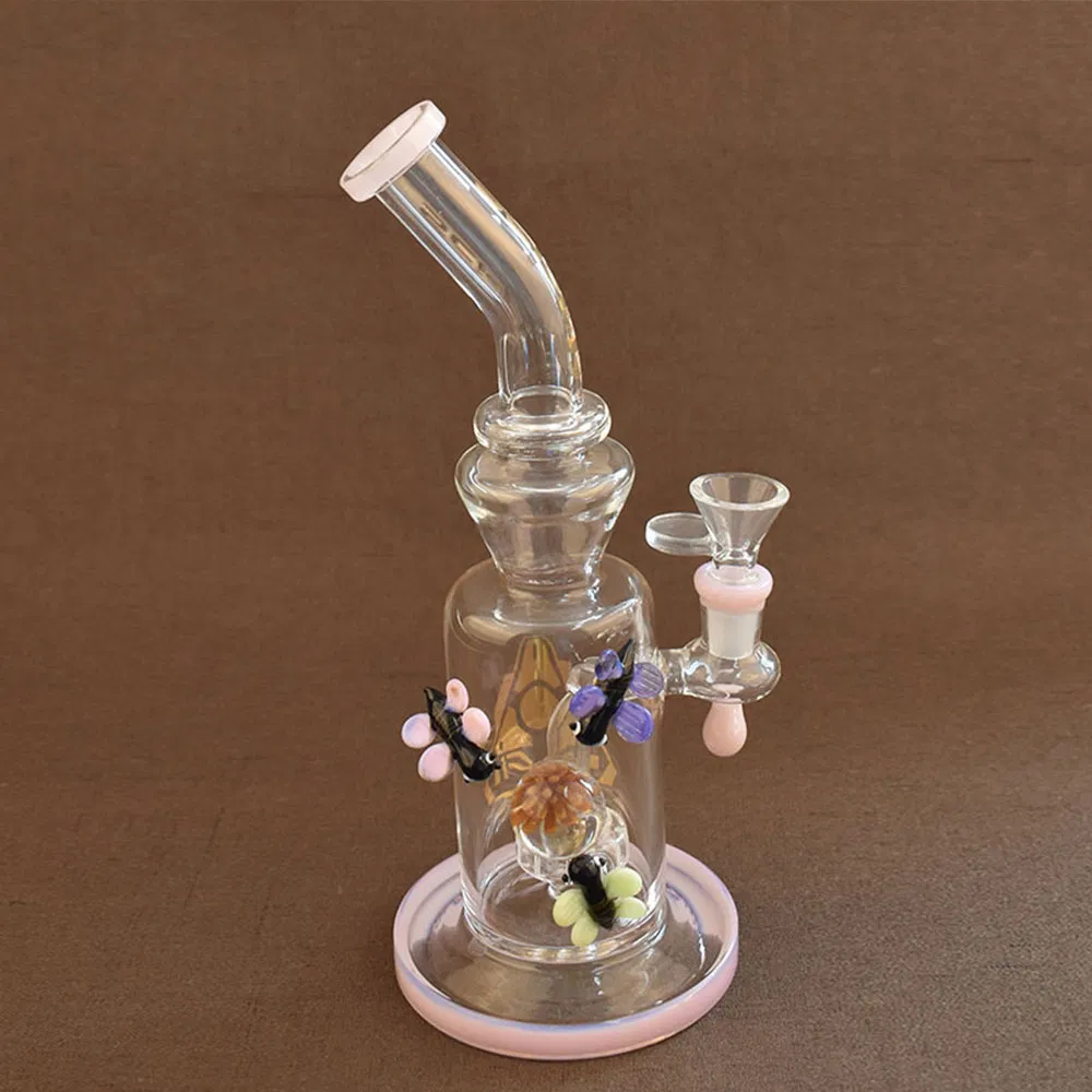 Simple Glass Smoking Water Pipe Glass Water Filter Beaker Pipe Glass Water Pipe