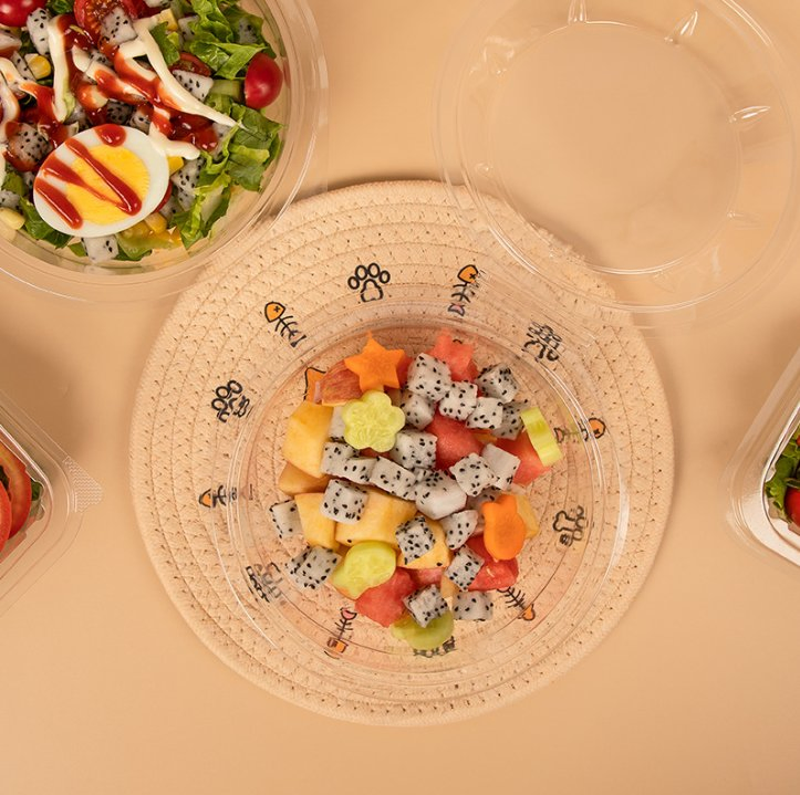 Food Grade and Disposable Clear Pet Plastic Fruit Packaging Box for Vegetable and Fruit