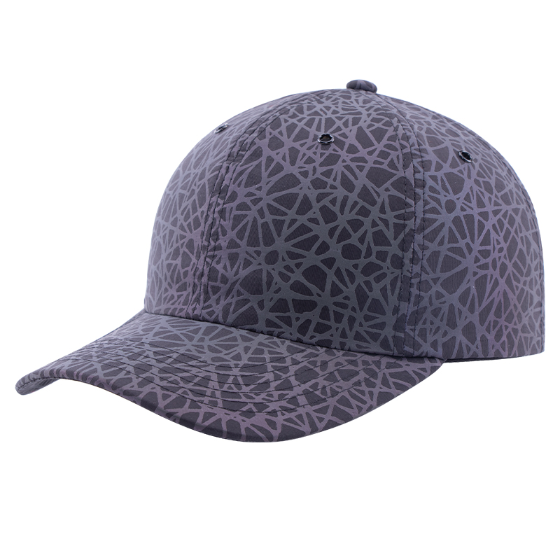 New Material Custom Printing Pattern Adjustable 6 Panel Plain Baseball Cap